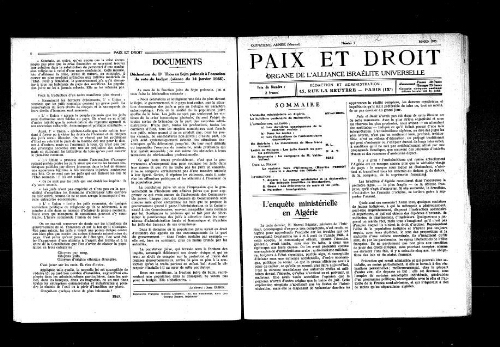 Paix et Droit.  (01/03/1935)